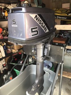Nissan 5 hp two stroke outboard motor