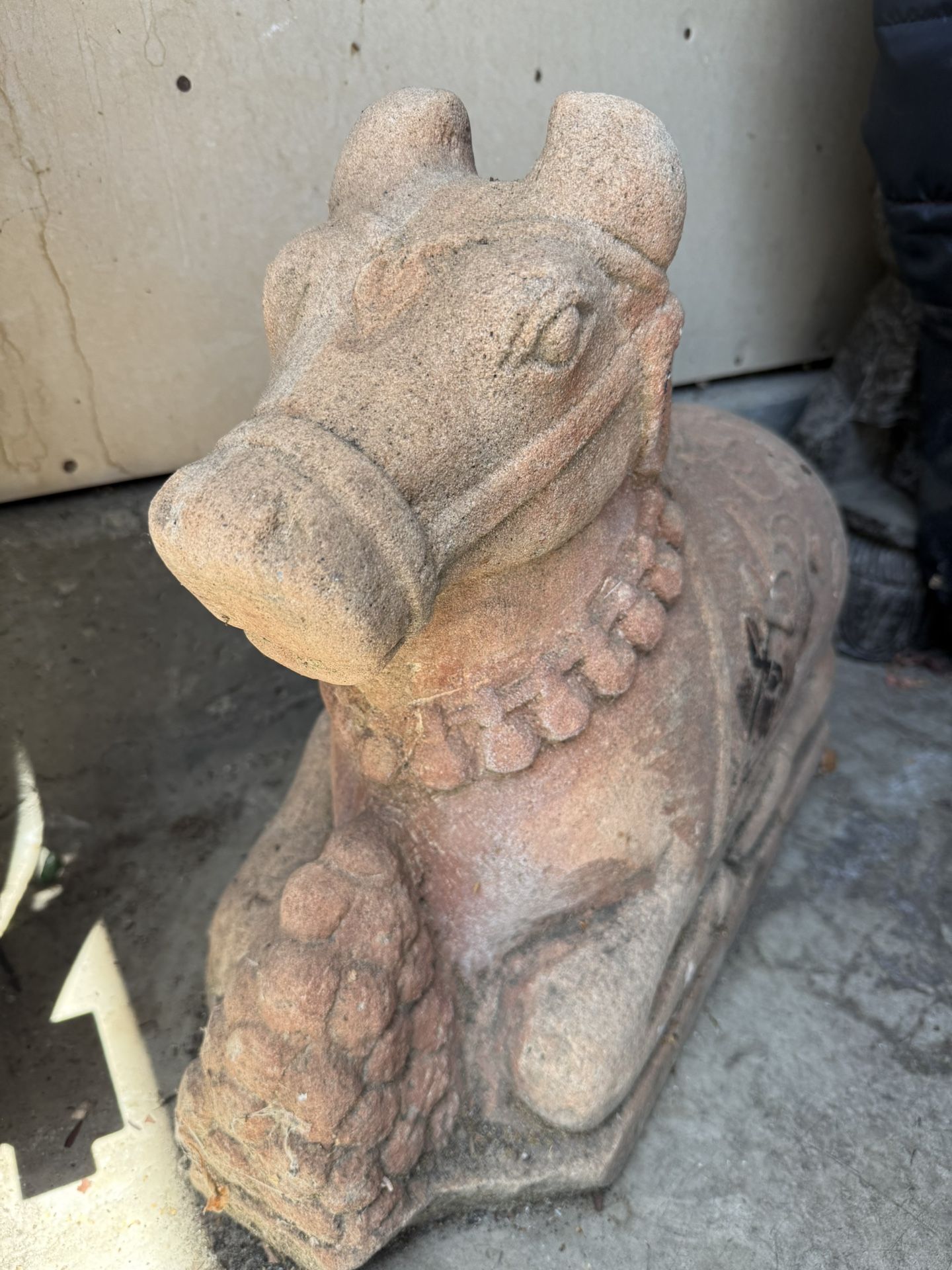 Rare Antique Sandstone Nandi