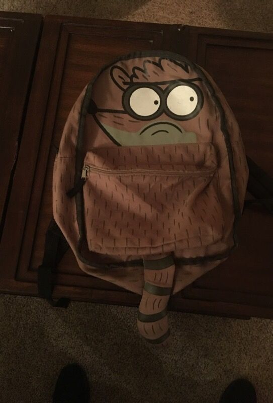 Regular Show Mordecai and Rigby Reversible Back Pack