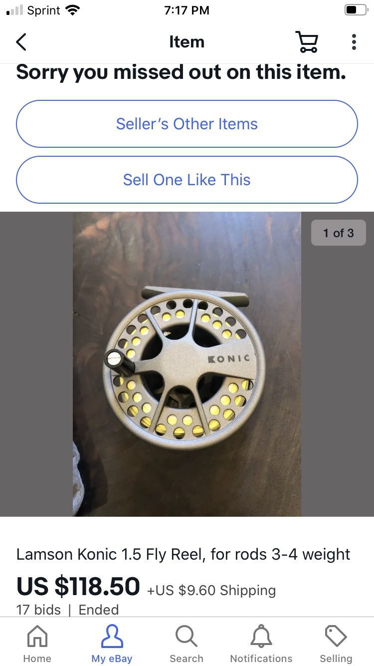 Lamson Konic 1.5 Fly Reel, for rods 3,4 weight, fly fishing reel for Sale  in Bellevue, WA - OfferUp