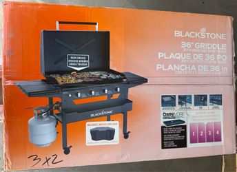 36 inch Blackstone with hood and grill cover