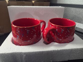 14 Threshold red mugs