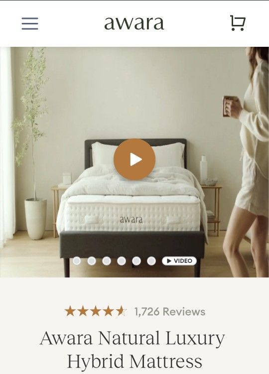 QUALITY MATTRESS (TWIN) The Awara Natural Luxury Hybrid Mattress