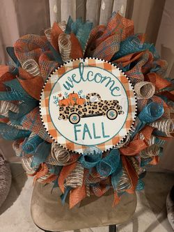 Welcome Fall Wreath