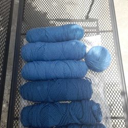 Lot Of 6 Sorted Brands,colors Yarn
