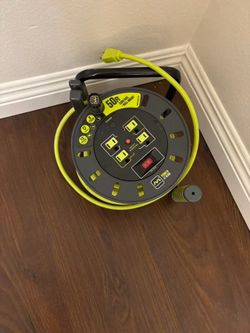 Masterplug 50ft Cord Reel with 4 Outlets