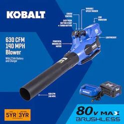 Kobalt Electric Leaf Blower With The Battery 40v Max 4.0