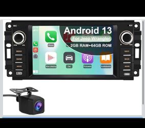 7” Double Din Radio Dodge RAM 1(contact info removed) 3(contact info removed)-2012 with Wireless CarPlay/Android Auto/GPS Backup