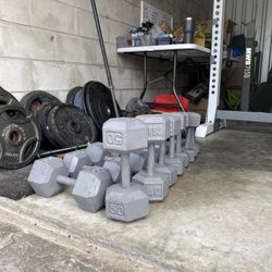 5-50lbs Hex Dumbbells Minus 45lbs