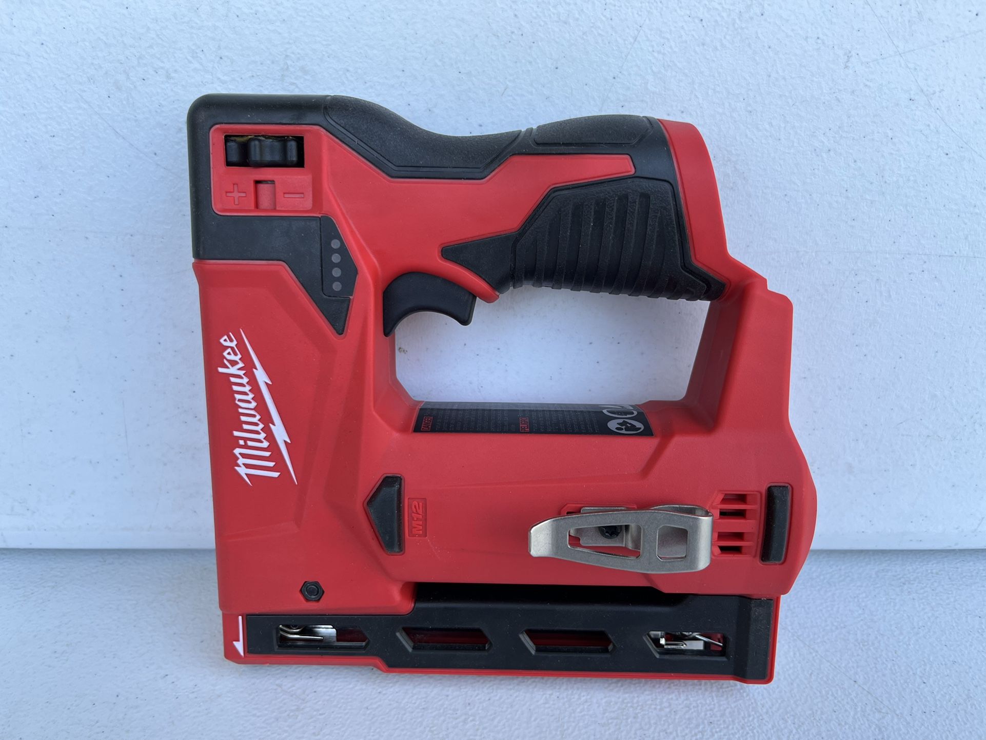 Milwaukee M12 12-Volt Lithium-Ion Cordless 3/8 in. Crown Stapler (Tool-Only)