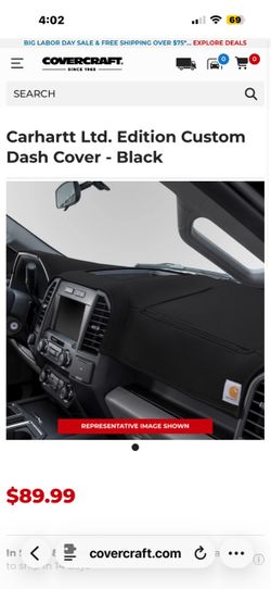 Carhartt Ltd. Edition Custom Dash Cover Black