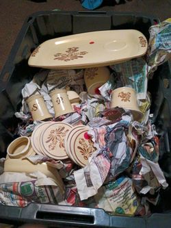 Antique pfaltzgraff 1976 full vintage fish set