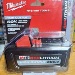 Milwaukee M18 Red lithium High Output XC 6.0