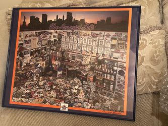 Vintage The Amazin’ Mets 25 Year Anniversary Framed Poster David M. Spindel Autograph