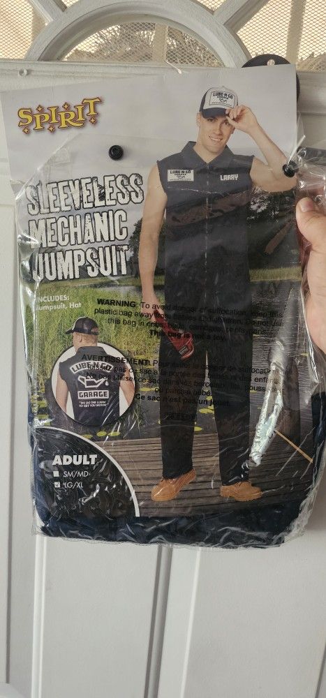 Larry The Lube Guy Mechanic Costume Xl