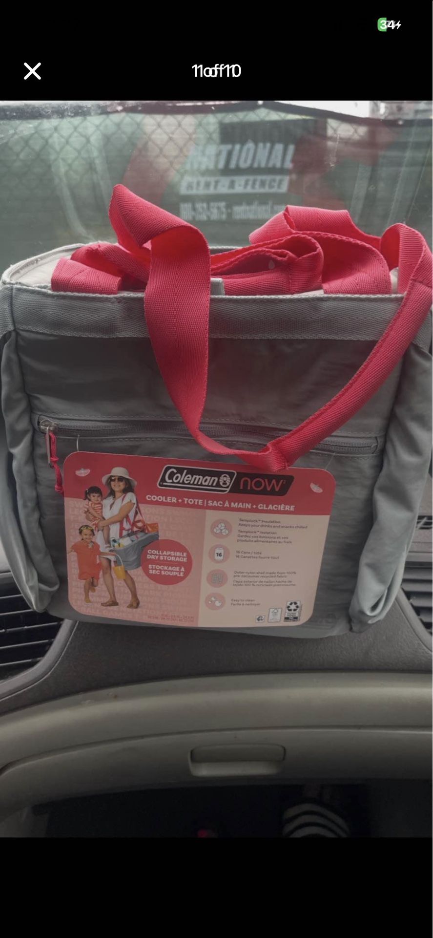 Coleman New With Tags Cooler Turns Into A Tote Coleman