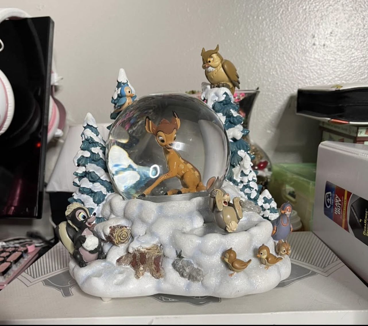 Disney Bambi Winter Musical Snow globe