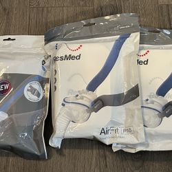 (3) Res Med Air Fit P10 Nasal Pillow System New