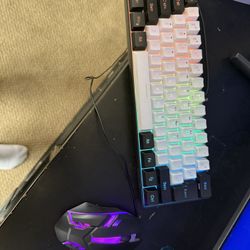 Gaming Mouse & RGB Keyboard with Pad And USB Extension 