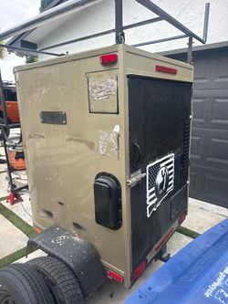 Small enclosed trailer
