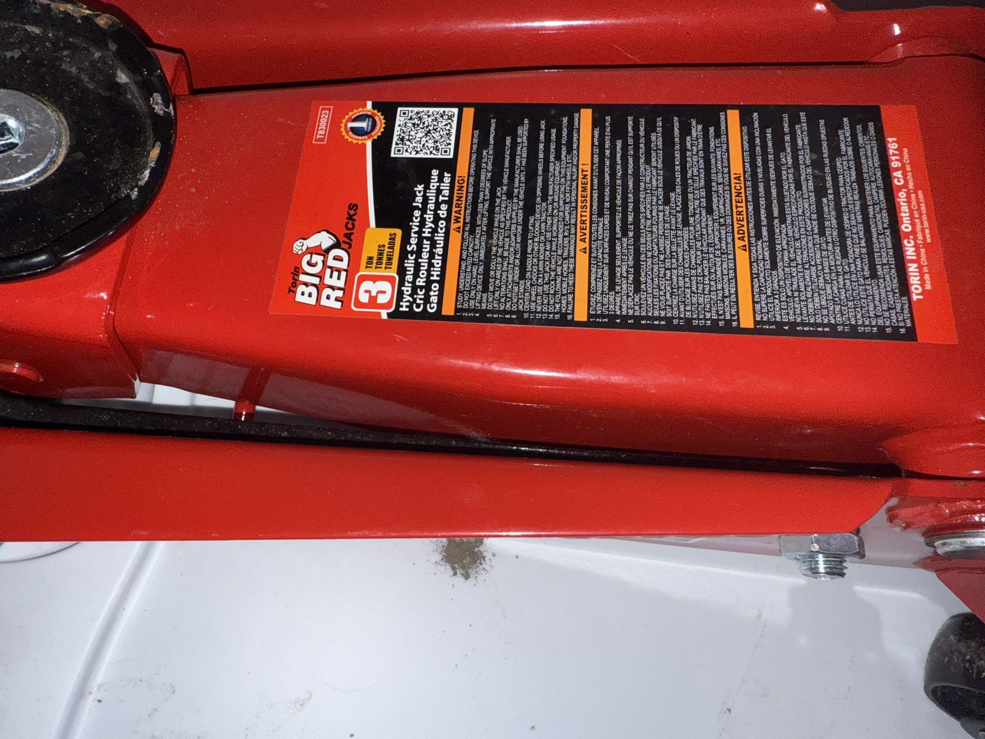 Big Red 3ton Floor Jack