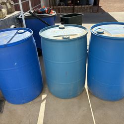55 Gallon Water Barrels