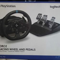 Logitech G923 Racing Wheel and Pedals + Logitech Driving Force Shifter