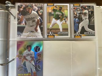 Oakland Athletics Topps Baseball Cards Lot