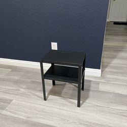 Black Metal Nightstand/ End Table