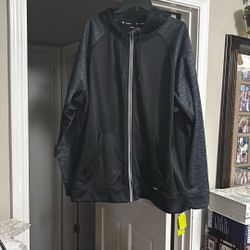 New DRYTEK Gear Men’s Black/Gray Full Zip Hoodie XXL