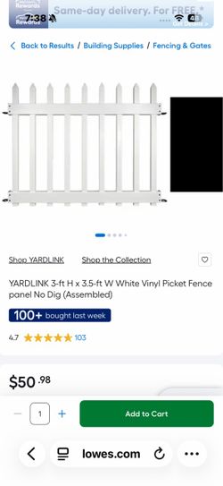 No Dig Fencing Yardlink 3 ft  High  x 3.5 feet wide