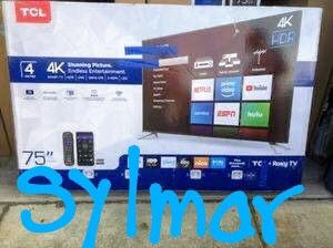 75” LG ROKU uhd hdr 4K smart tv