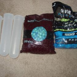 New BAGS OF Paintballs & OTHER PAINTBALL STUFF