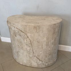MidCentury Modern Tessellated Marble Table