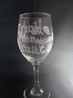 Halloween wine glass