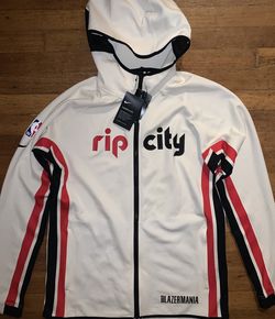 Portland Trail Blazers Rip City Nike Showtime Therma Flex Hoodie Mens Medium Brand New