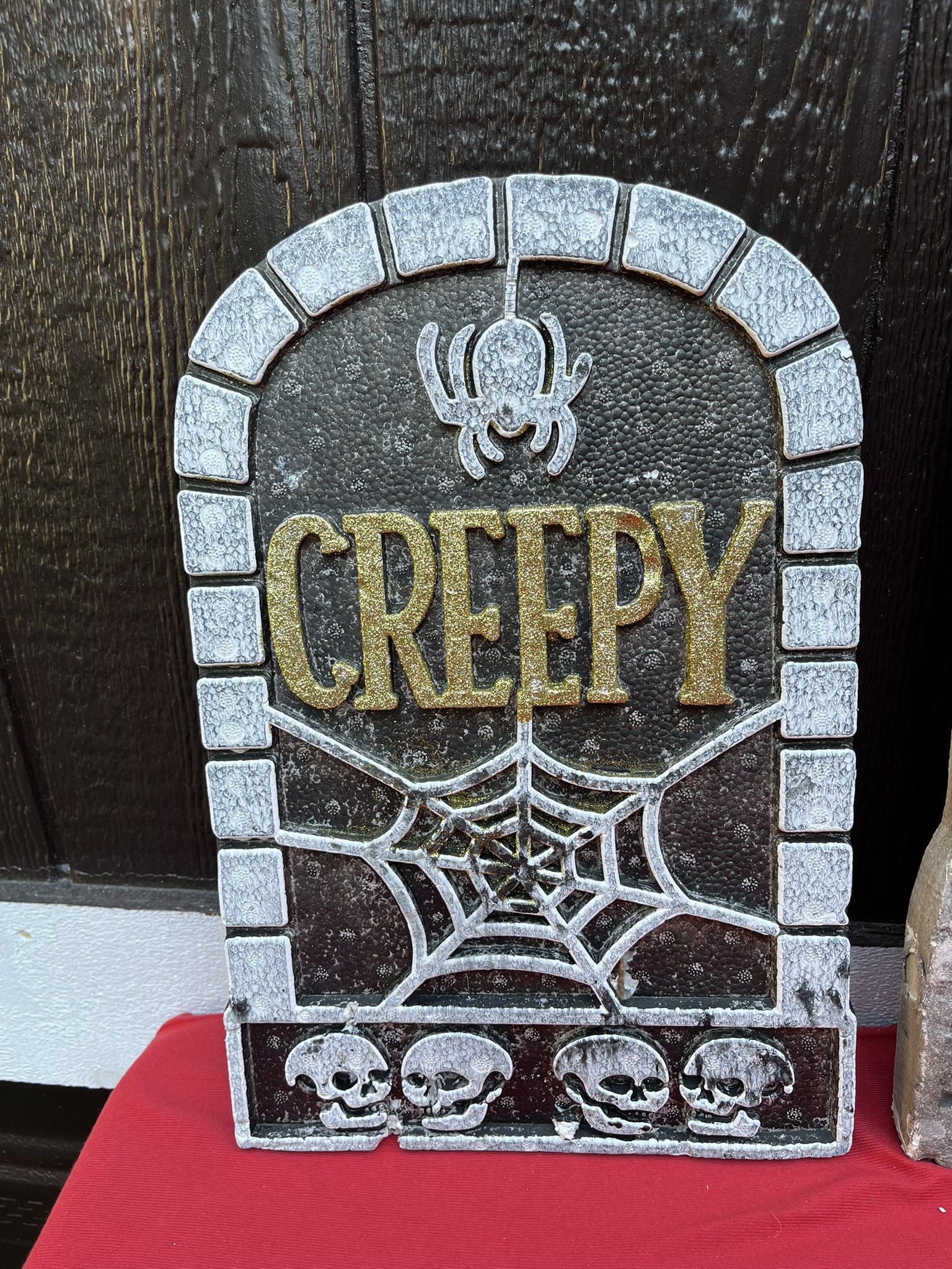 Halloween Foam Tombstone Yard Decor CREEPY Tombstone 