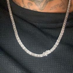 REAL GENUINE DIAMONDS TENNIS CHAIN 22 Inch 