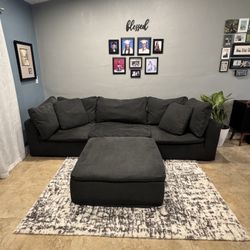 Grey Sectional Cloud Couch- FREE DELIVERY