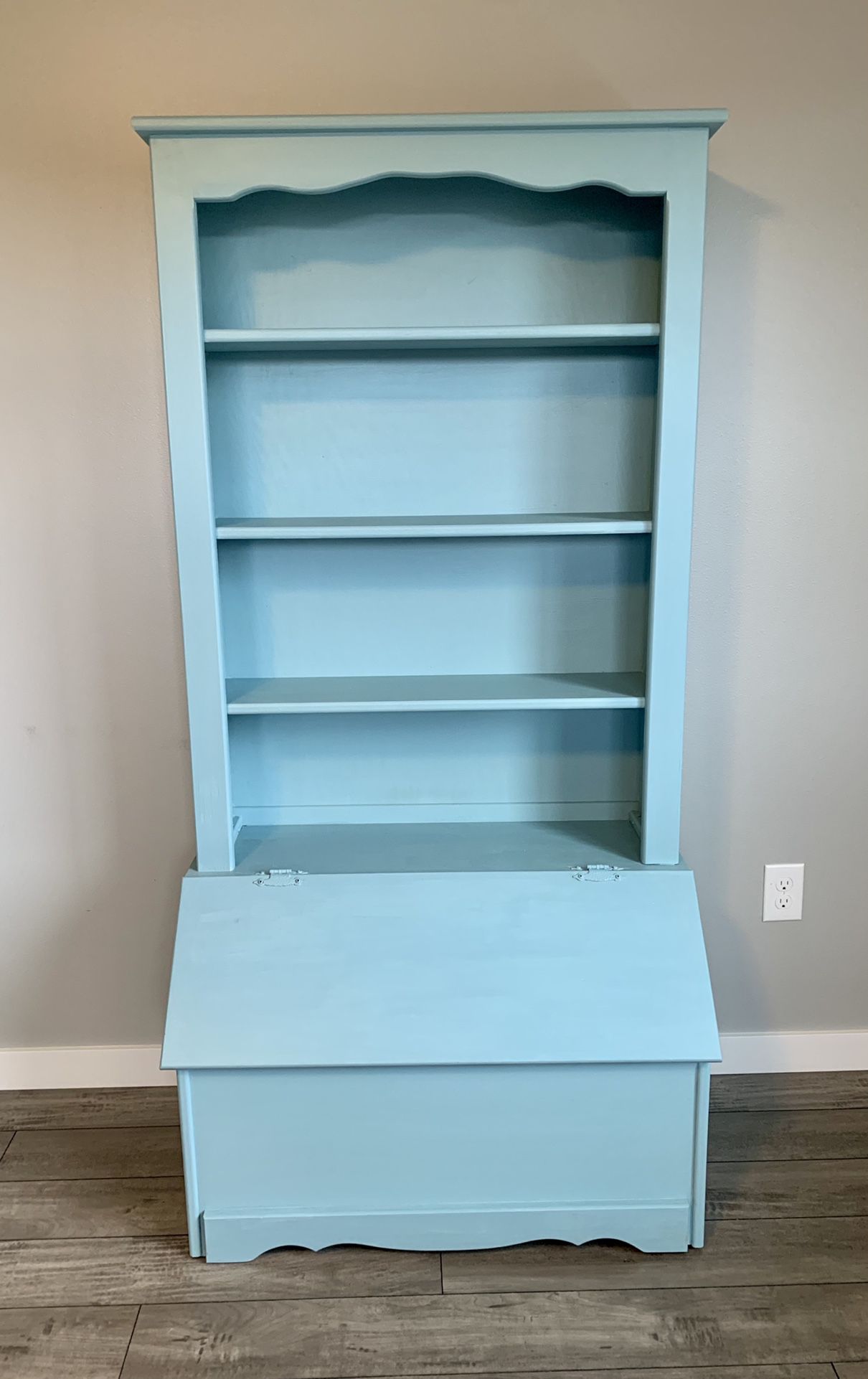 Solid Wood Bookcase/Toy Chest