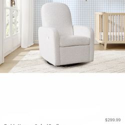 New In Box Teddy Recliner/ Glider/ Swivel Chair / Ivory Recliner 