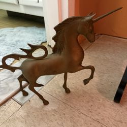 Vintage Brass Unicorn 
