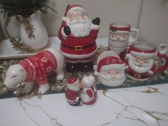 Christmas Santa Ceramic Decor Collection