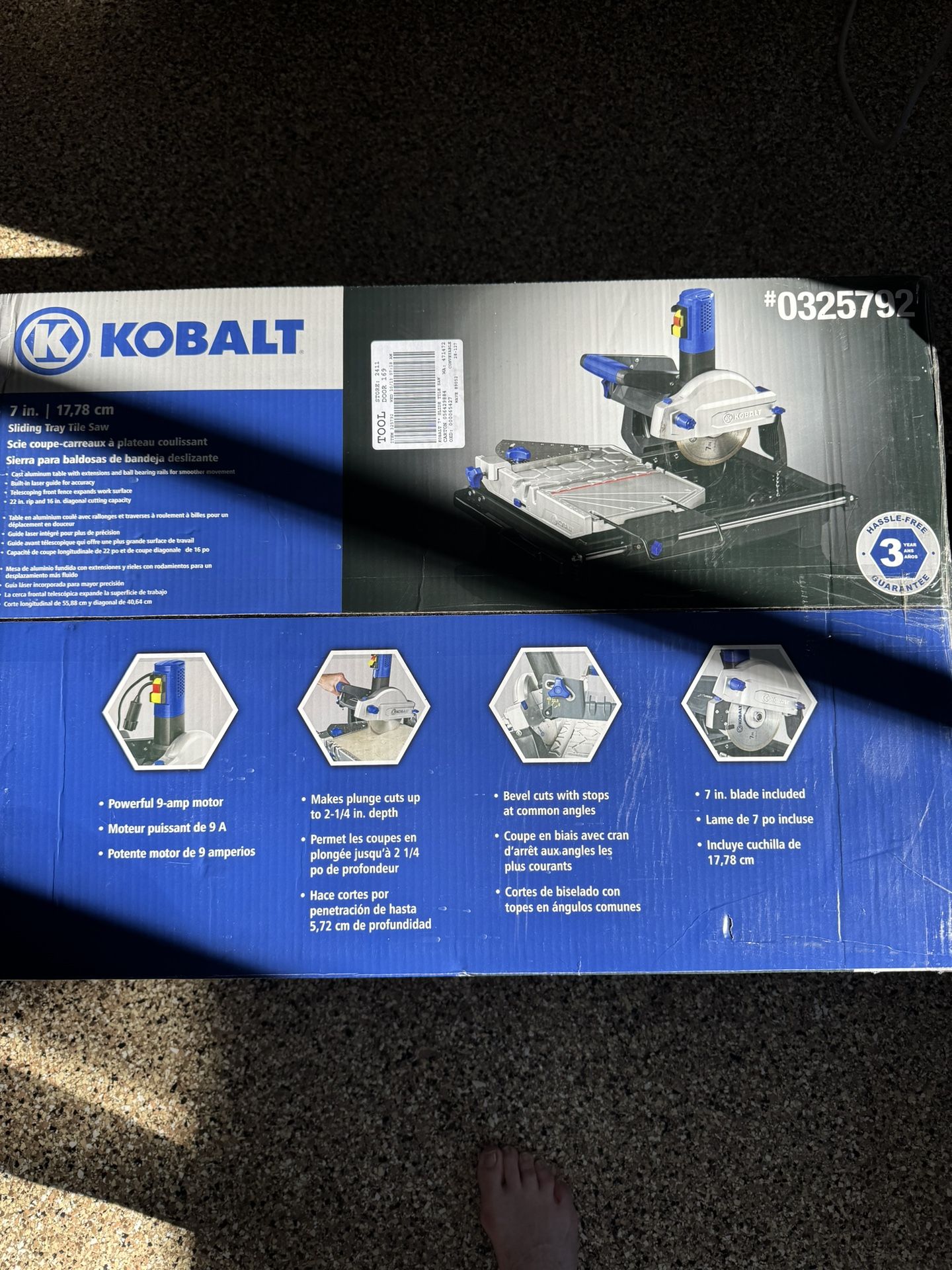 Never Opened New Tile Saw