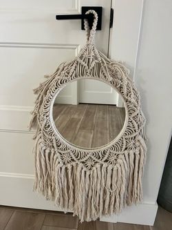 Large boho wall mirror $20