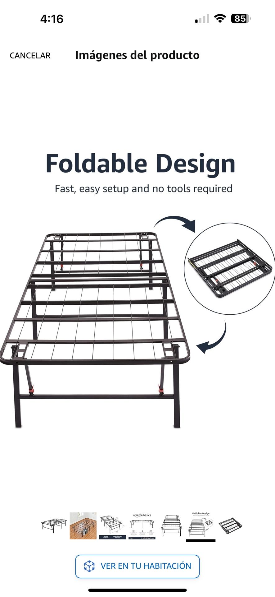 Twin XL Bed Frame W/ Mattress 