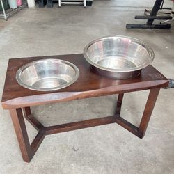 Wood Premium Quality Elevated Food Dog Bowl