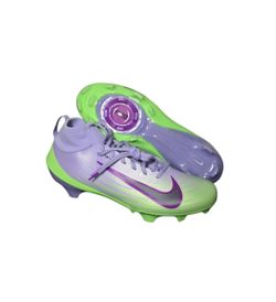 2025 Nike Air Zoom Vapor Pro Football Cleats Men's Sz 11.5 IB8250-500 Purple Grn