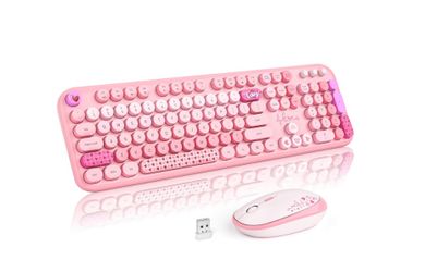 MOFII Wireless Keyboard And Mouse Combo, 2.4GHz Retro Typewriter Keyboard.