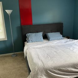 California King Bed - frame + Mattress + Box Spring 